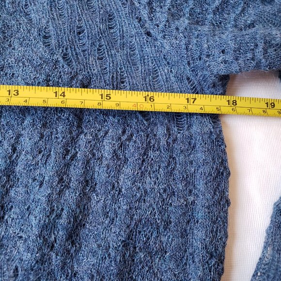 Eileen Fisher Baby Alpaca Open Front Knit Lightweight Cardigan - Picture 4 of 8